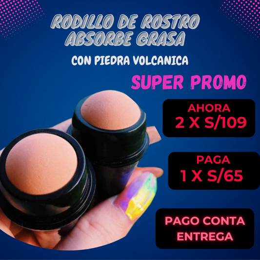 RODILLO PARA EL ROSTRO QUITA GRASA