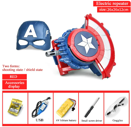 Escudo Capitán América Lanzador hidrogel 🎯🏹 – janethstore